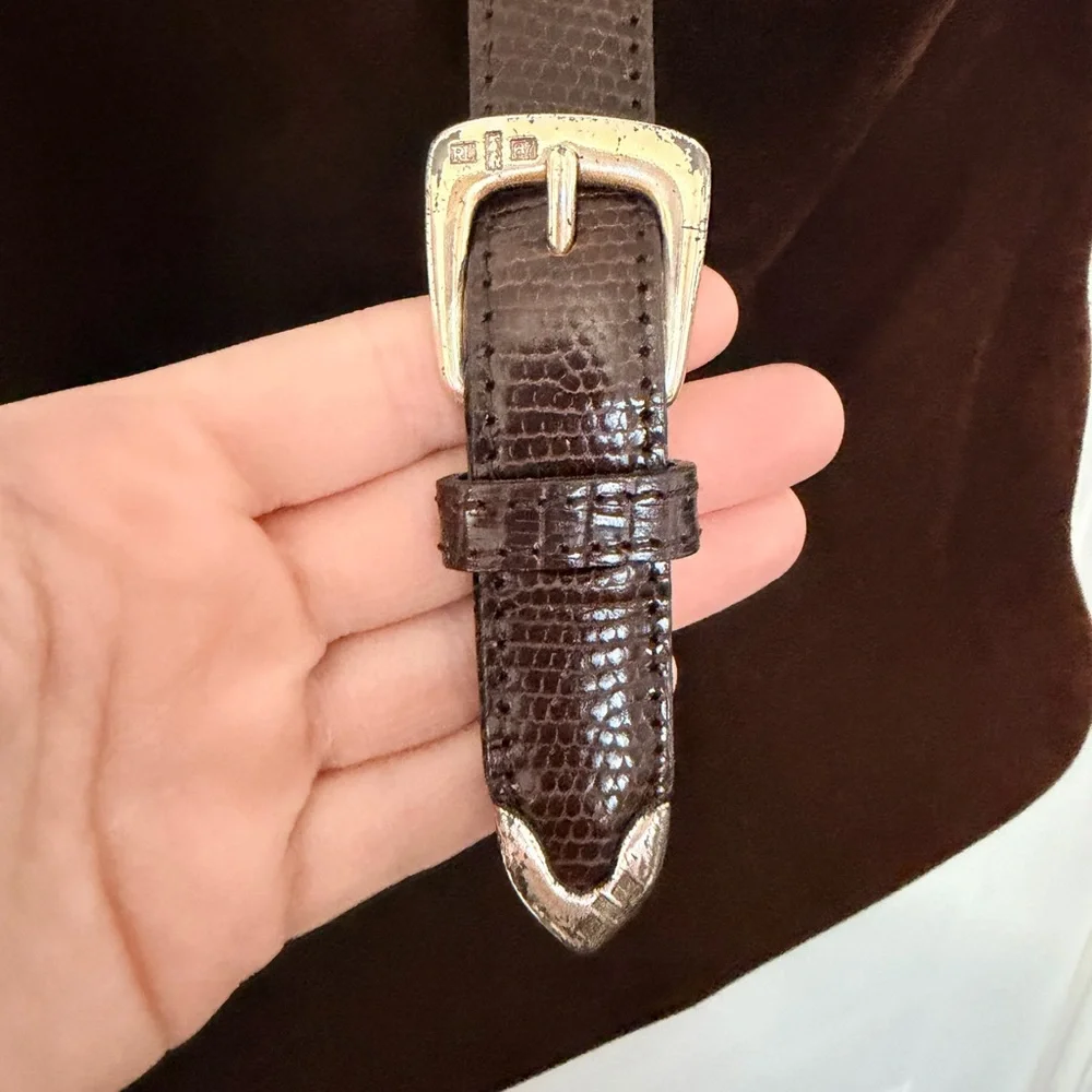 Ralph Lauren Chocolate Suede Bag - Picture 9 of 13